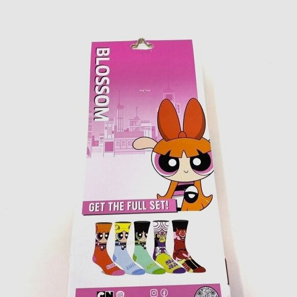 Bioworld Powerpuff Girls Blossom Crew Socks - Picture 2 of 3